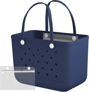 X Large Rubber Tote Bag Rubber Beach Bag, Travel Bag, Shopping Bag, Sports Bag Washable Handbag Storage Bag for Pool