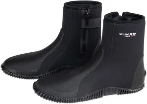 XUKER Neoprene Diving Boots, 3mm 5mm Water Shoes Glued Blind Stitched Wetsuit Booties Adult Men Women with Anti-Slip Rubber Sole Side Zipper