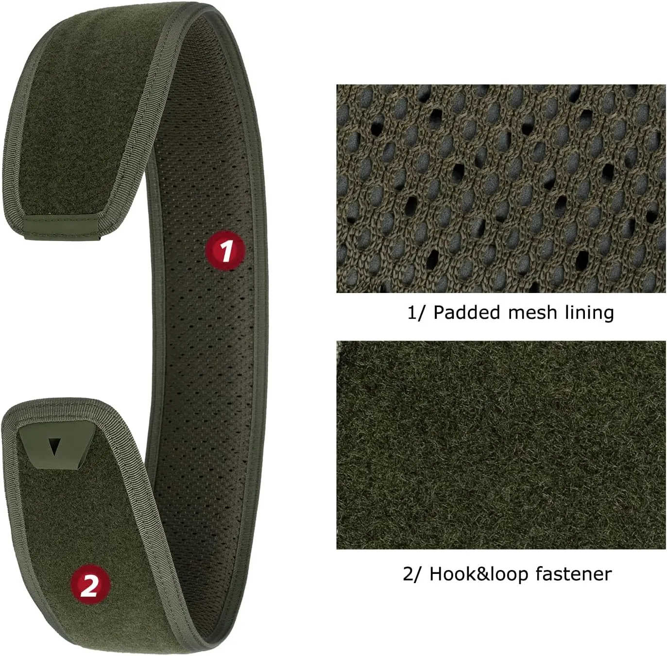 YAKEDA Tactical Battle Belt with Quick-Release, Padded Nylon with Inner Belt & Anti-Slip Feature