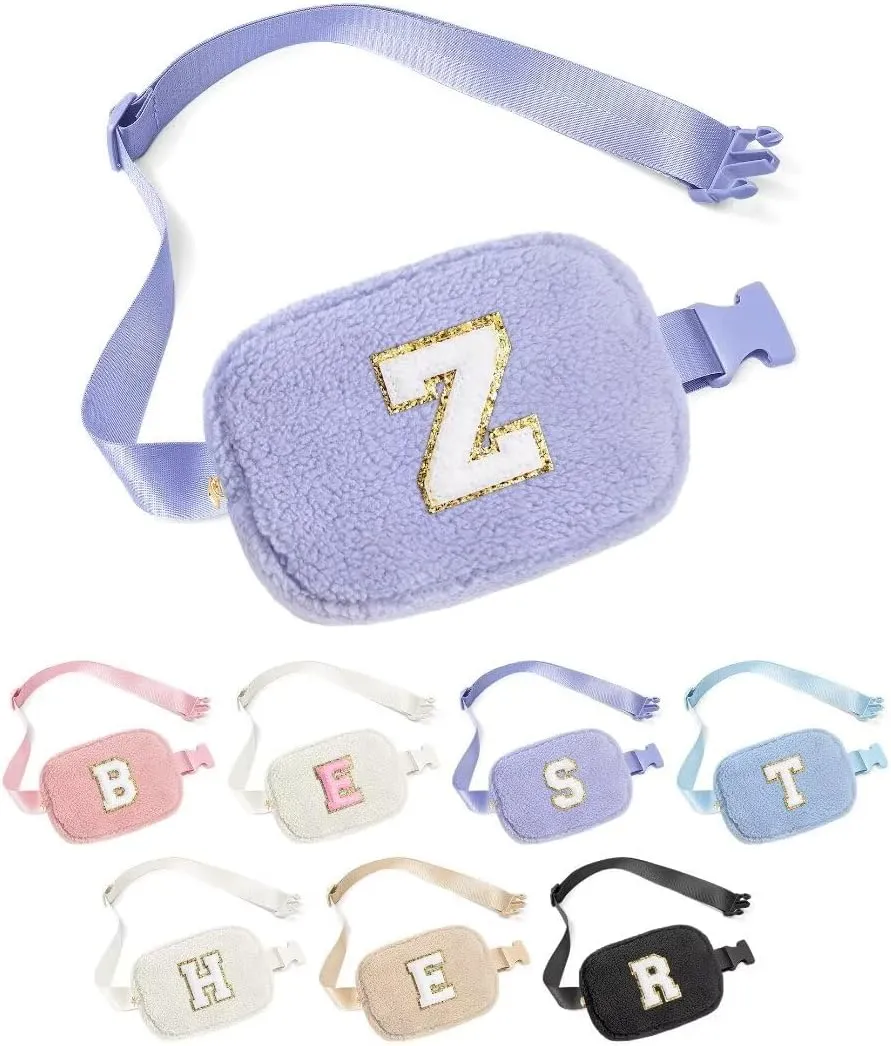 YOOLIFE Gifts for Sister - Sisters Gifts from Sister, Sister Birthday Gifts, Big Sister Gifts, Initial Crossbody Bag Belt Bag Fanny Pack, Purple Z