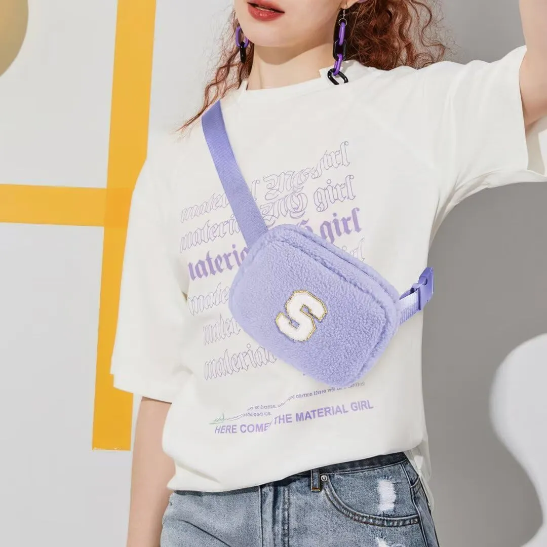YOOLIFE Gifts for Sister - Sisters Gifts from Sister, Sister Birthday Gifts, Big Sister Gifts, Initial Crossbody Bag Belt Bag Fanny Pack, Purple Z