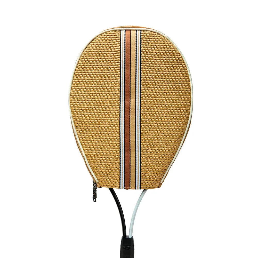 YOU ARE THE CHAMPION TENNIS BAG - Dune Raffia