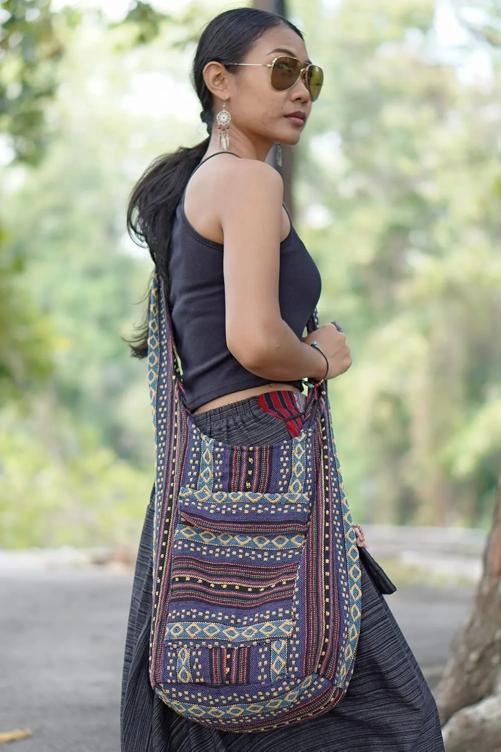 Your Cozy Crossbody Handbag Boho Handmade Cotton Bag For Unisex