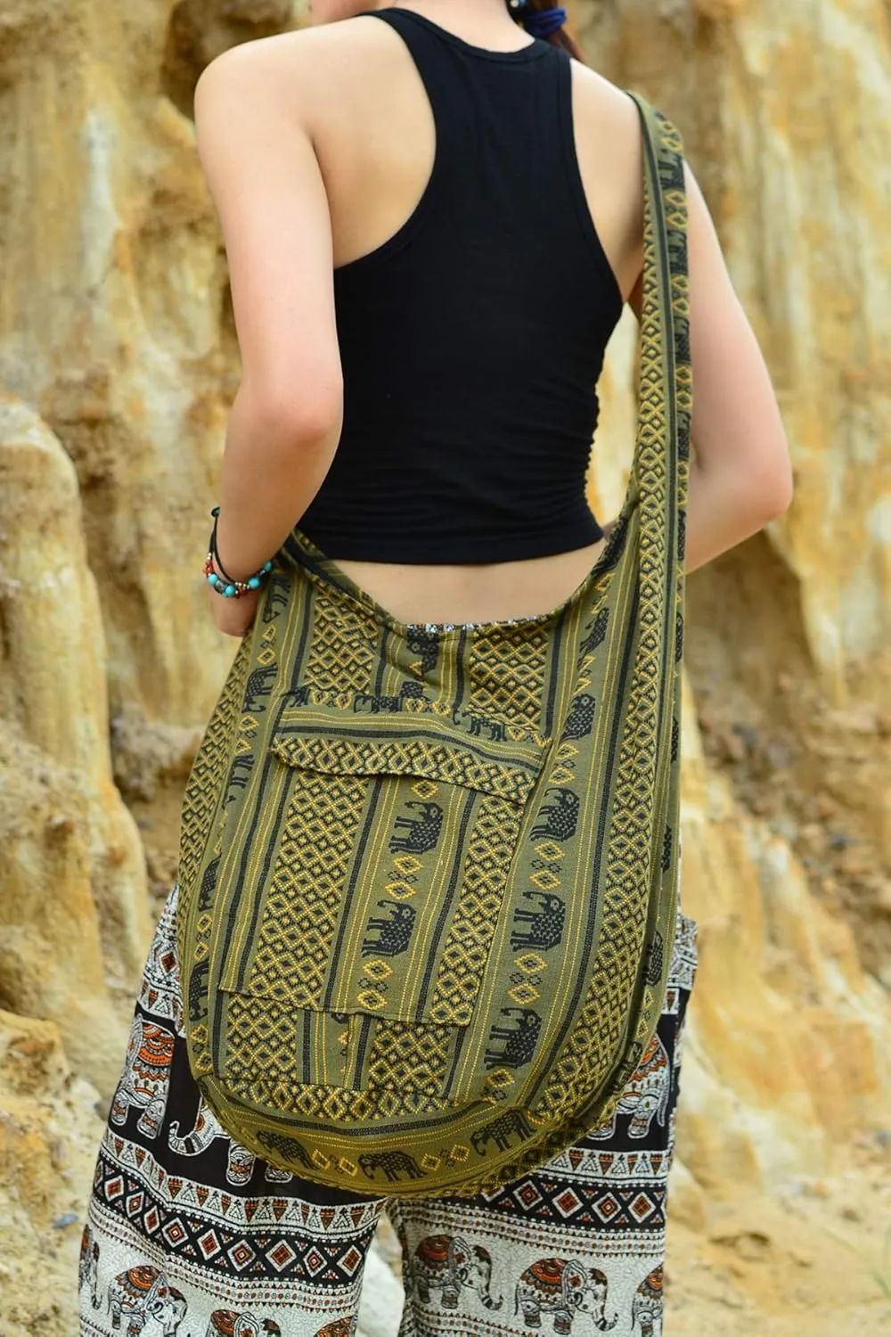 Your Cozy Crossbody Handbag Boho Handmade Cotton Bag For Unisex