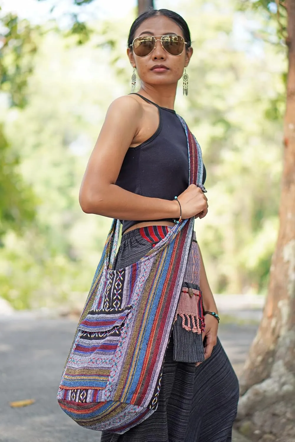 Your Cozy Crossbody Handbag Boho Handmade Cotton Bag For Unisex