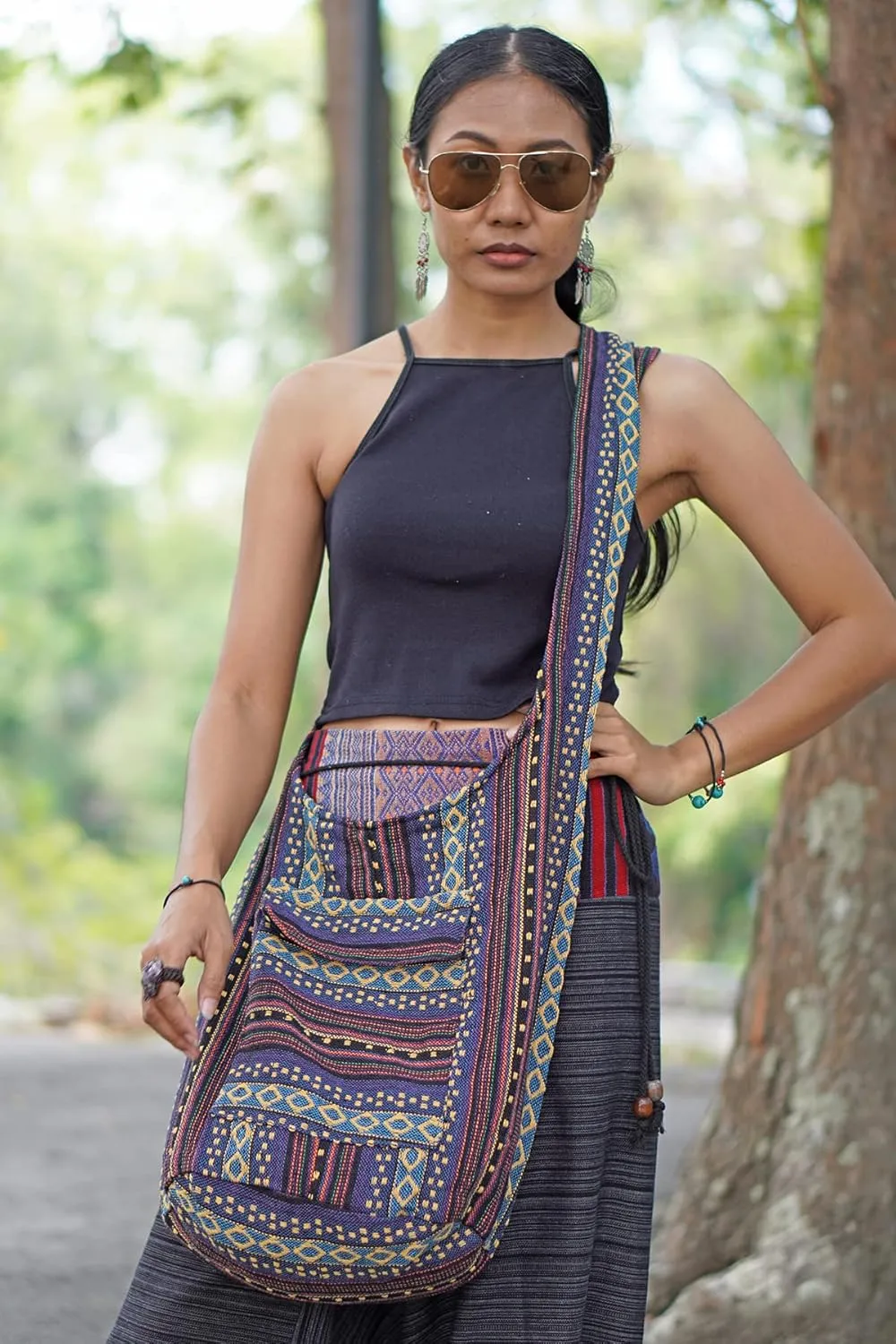 Your Cozy Crossbody Handbag Boho Handmade Cotton Bag For Unisex