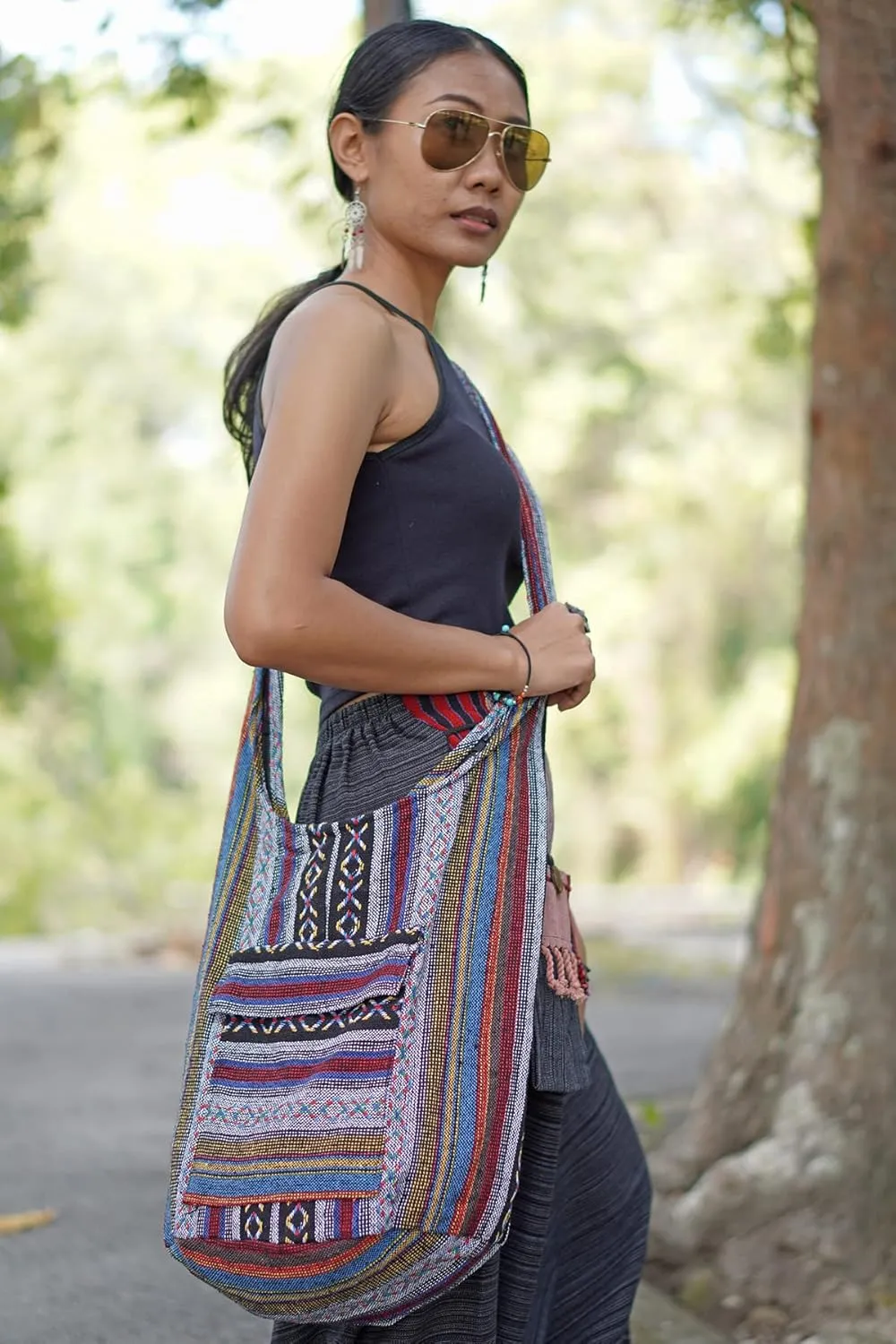 Your Cozy Crossbody Handbag Boho Handmade Cotton Bag For Unisex