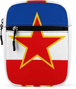 Yugoslavia National Country Flag Cute Crossbody Bags Small Sling Purse Travel Shoulder Bag with Adjustable Strap for Men Women