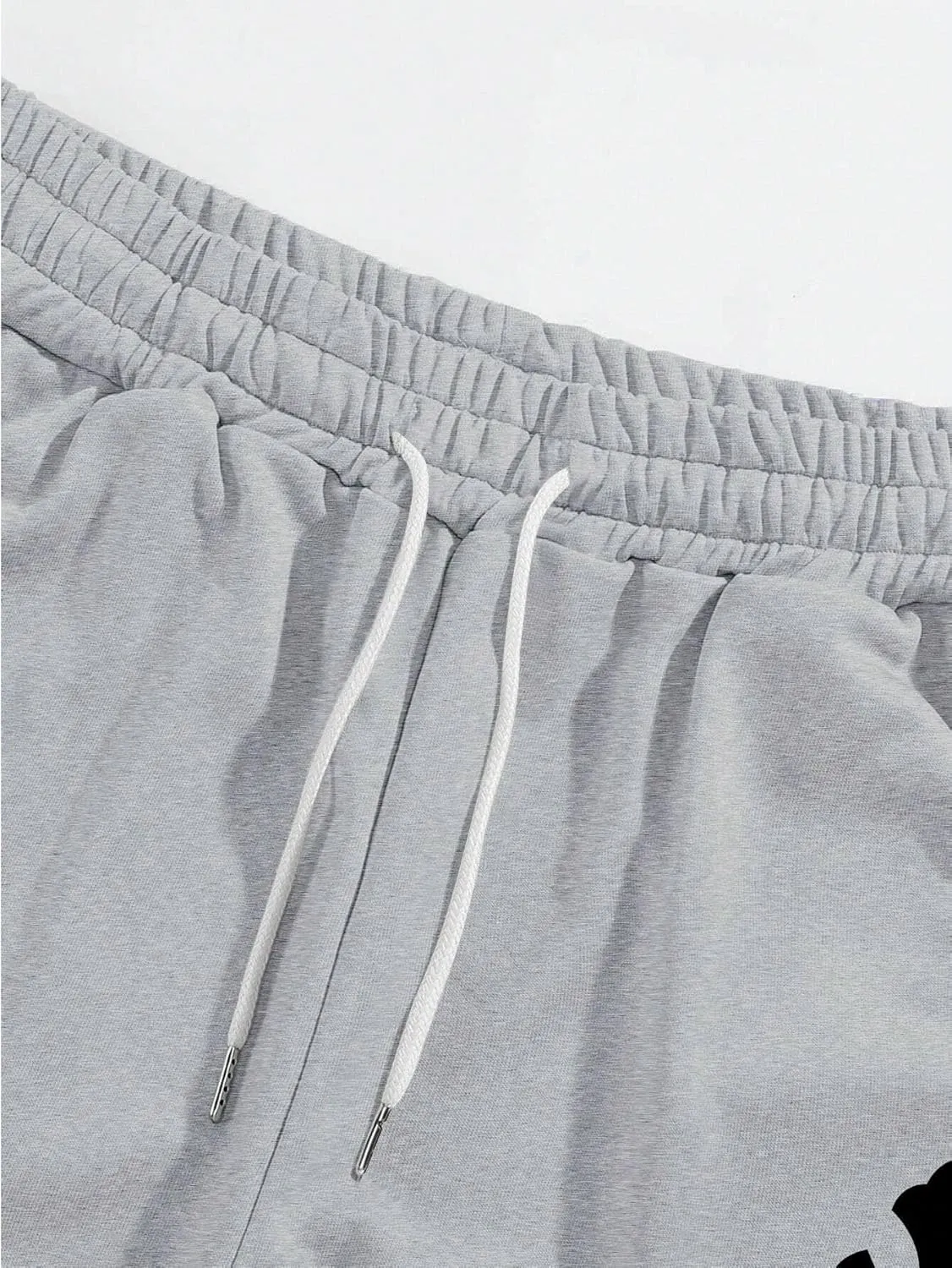ZAFUL Mens Wide Leg Sweatpants Casual Straight Baggy Drawstring Open Bottom Loose Fit Workout Jogger Track Pants with Pockets