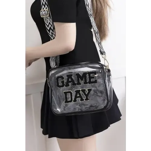 Zenana Game Day Stadium Approved Transparent Crossbody Bag