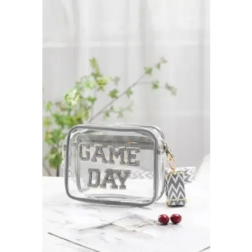 Zenana Game Day Stadium Approved Transparent Crossbody Bag