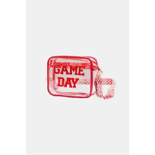 Zenana Game Day Stadium Approved Transparent Crossbody Bag