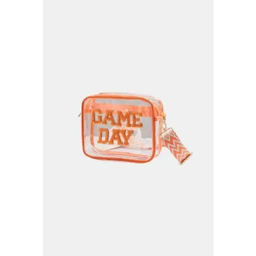 Zenana Game Day Stadium Approved Transparent Crossbody Bag