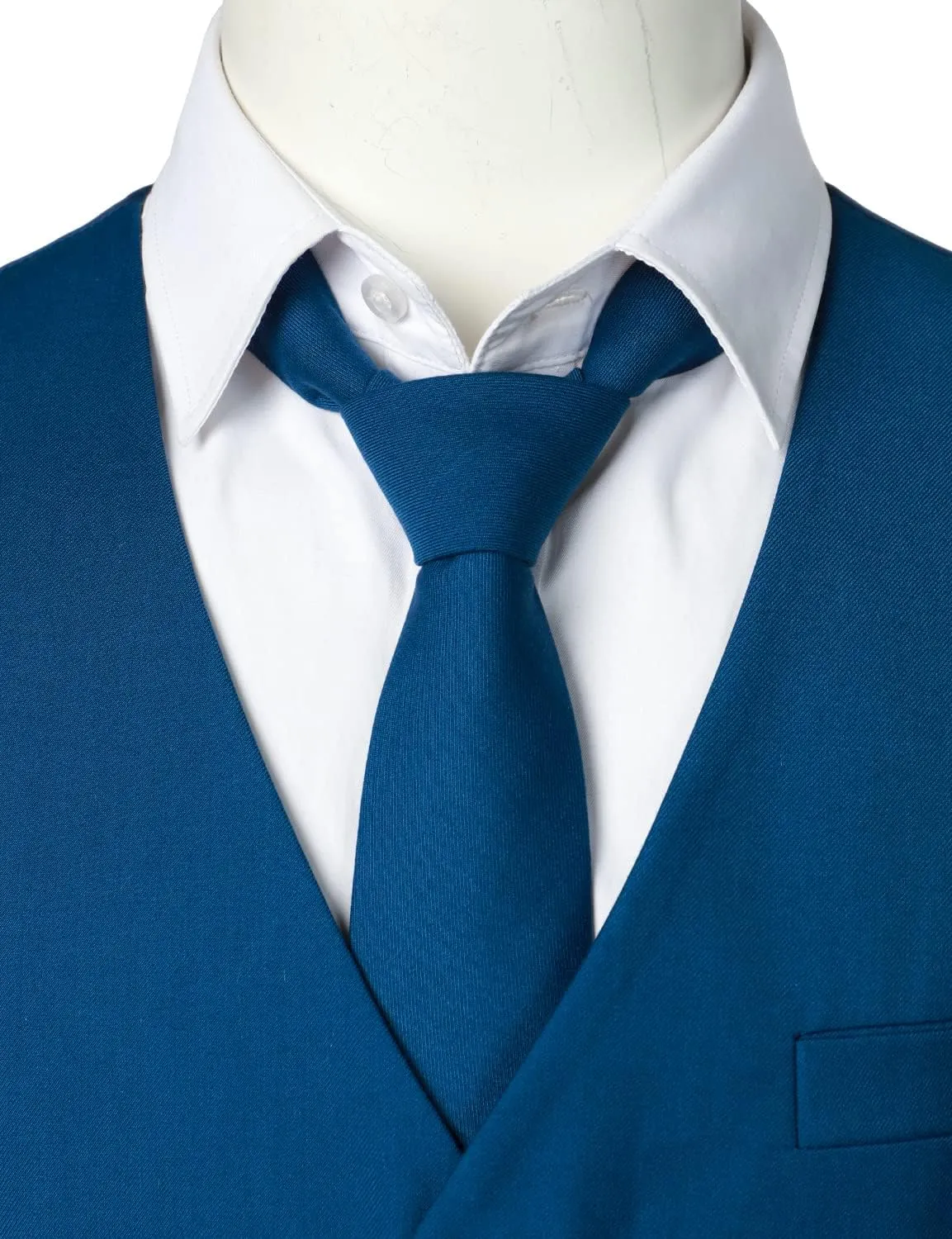 ZEROYAA Men's Hipster Urban Design 3 Pockets Business Formal Dress Vest for Suit Tuxedo